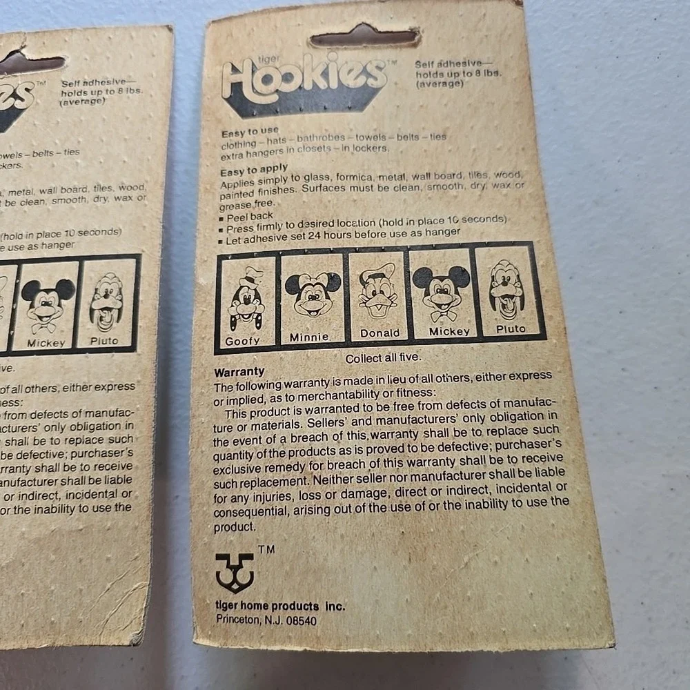 Hookies Disney Wall Hooks‎ Set Of 2 Mickey Mouse Sealed